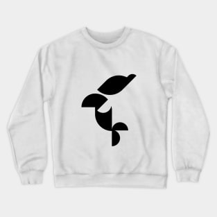 Minimal Dolphin Crewneck Sweatshirt